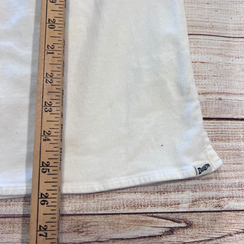 Duluth Trading Co Womens Cream Corduroy V-Neck Tunic Top Pullover Shirt Size‎ M - Picture 9 of 10